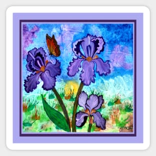 Iris at Sunrise Sticker